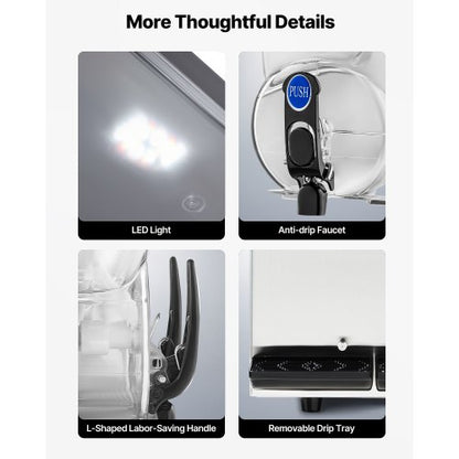 Kommerzielle Slush-Maschine 15Lx2 Tank Margarita Smoothie Frozen Drink Machine | EU