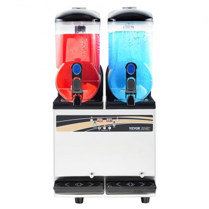 Kommerzielle Slush-Maschine 15Lx2 Tank Margarita Smoothie Frozen Drink Machine | EU