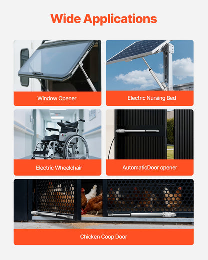 12V Linear Actuator, 9.84 Inch High Speed 0.6"/s Linear Motion Actuator, 225lbs/1000N with IP54 Protection & Mounting Bracket for Lift Desk, Recliner Chairs, Window Door Opener