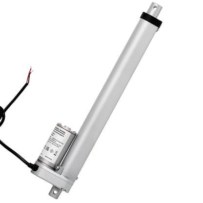 12V Linear Actuator, 9.84 Inch High Speed 0.6"/s Linear Motion Actuator, 225lbs/1000N with IP54 Protection & Mounting Bracket for Lift Desk, Recliner Chairs, Window Door Opener