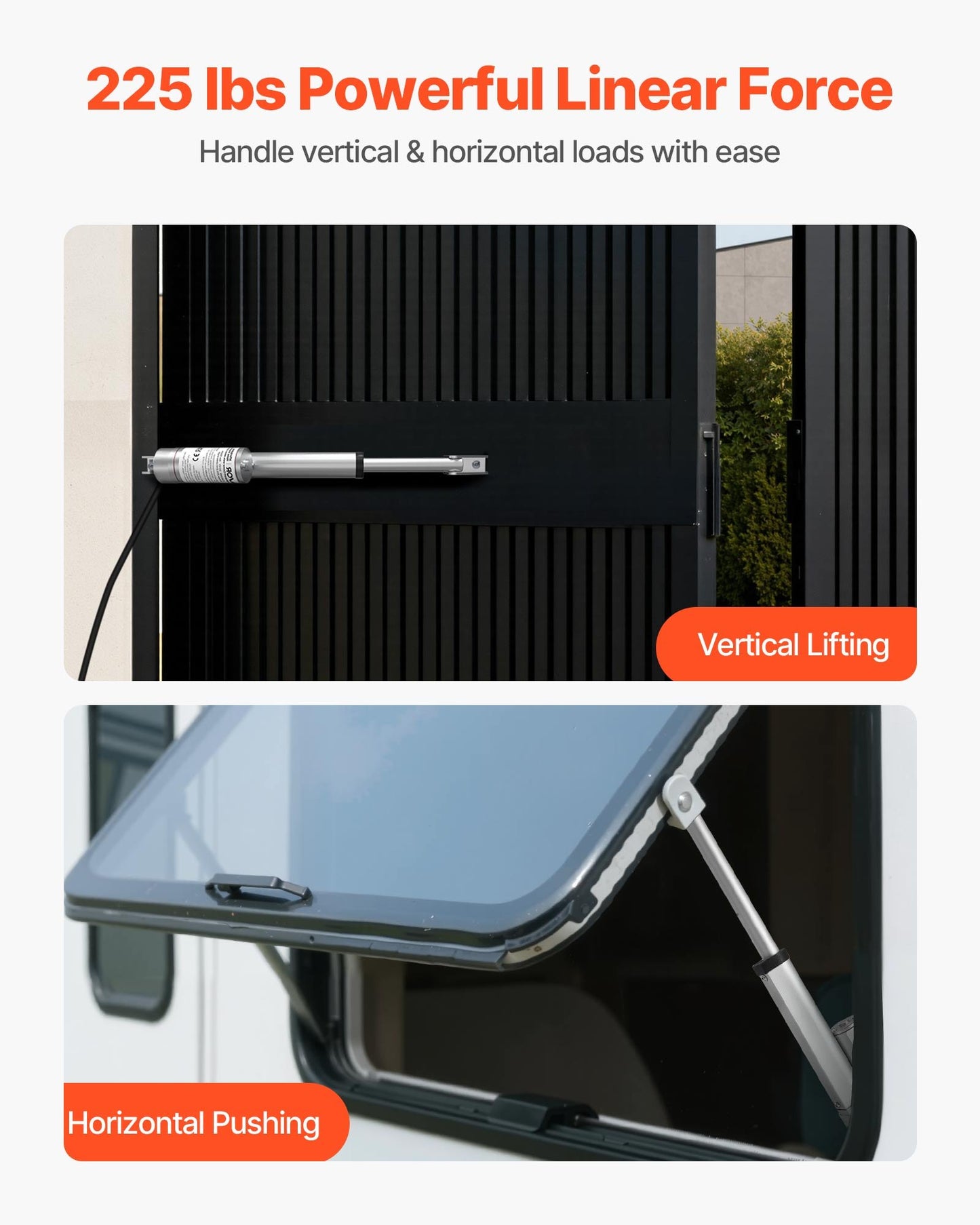 12V Linear Actuator, 4 Inch High Speed 0.6"/s Linear Motion Actuator, 225lbs/1000N with IP54 Protection & Mounting Bracket for Lift Desk, Recliner Chairs, Window Door Opener