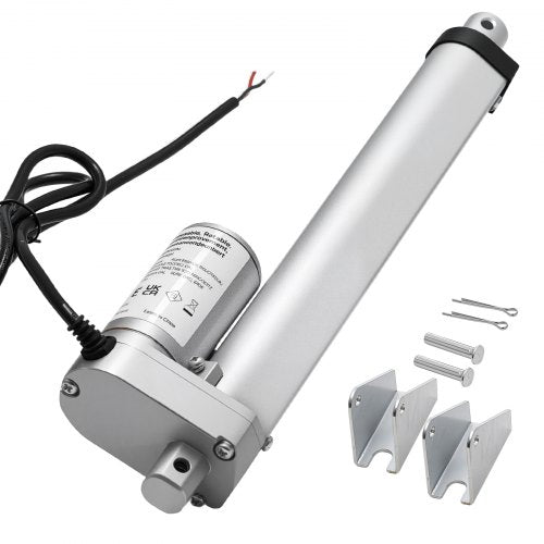12V Linear Actuator, 8 Inch High Speed 0.6"/s Linear Motion Actuator, 225lbs/1000N with IP54 Protection & Mounting Bracket for Lift Desk, Recliner Chairs, Window Door Opener
