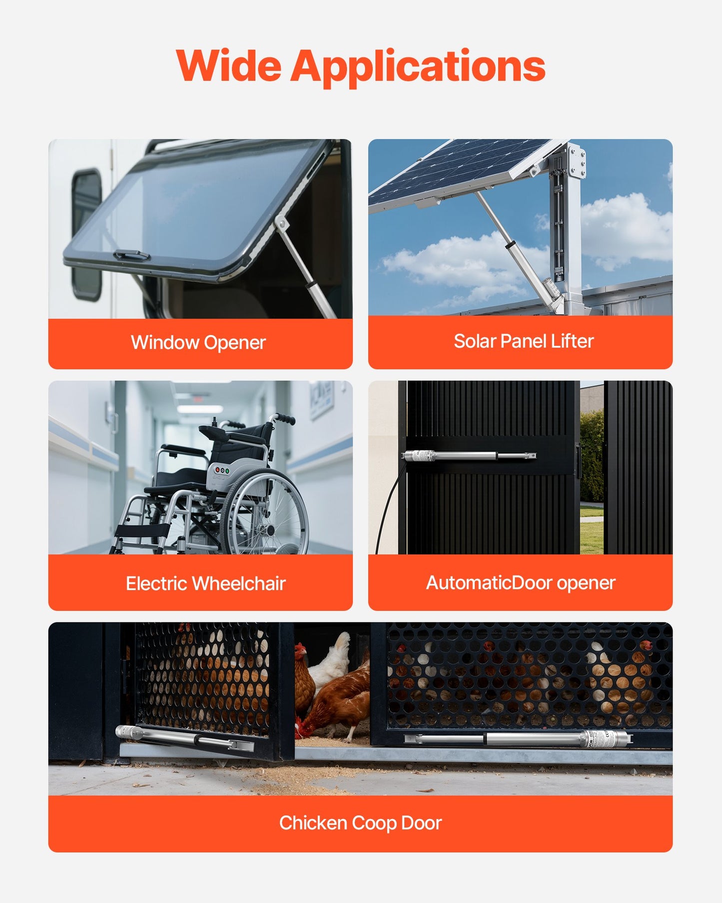 12V Linear Actuator, 8 Inch High Speed 0.6"/s Linear Motion Actuator, 225lbs/1000N with IP54 Protection & Mounting Bracket for Lift Desk, Recliner Chairs, Window Door Opener