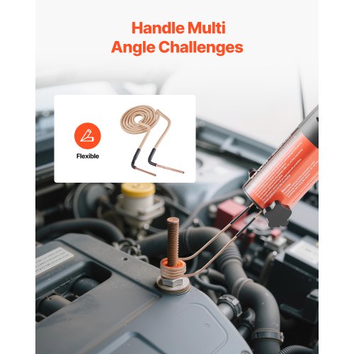 10 st magnetisk induktionsvärmare, induktorvärmetillbehör, minivärmaresats med flexibilitet och lång livslängd, för borttagning av rostiga bultar och muttrar, 8 spolar + 1 U-formad + 1 friformning |  EU