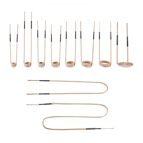 10 st magnetisk induktionsvärmare, induktorvärmetillbehör, minivärmaresats med flexibilitet och lång livslängd, för borttagning av rostiga bultar och muttrar, 8 spolar + 1 U-formad + 1 friformning |  EU