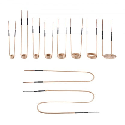 10 st magnetisk induktionsvärmare, induktorvärmetillbehör, minivärmaresats med flexibilitet och lång livslängd, för borttagning av rostiga bultar och muttrar, 8 spolar + 1 U-formad + 1 friformning |  EU