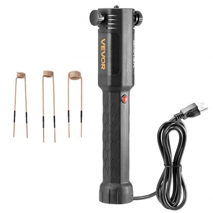 Induction Heater Bolt Removal, 1100W 110V Magnetic Induction Heater Kit, Handheld Nut Buster Tool, Mini Heating Machine for Rusty Screw Removing, Car Garage Repairing Tools with 3 Coil