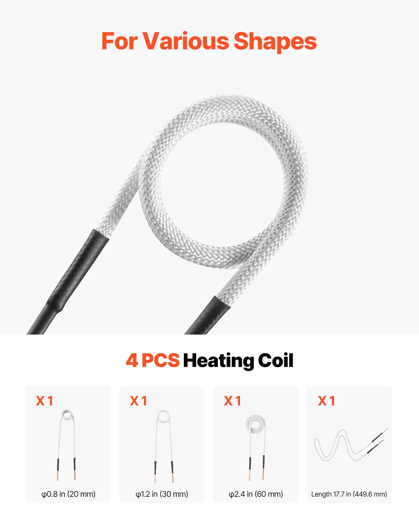 Induction Heater Bolt Removal, 1800W 110V Magnetic Induction Heater Kit, Handheld Nut Buster Tool, Mini Heating Machine for Rusty Screw Removing, Car Garage Repairing Tools with 4 Coil and Box