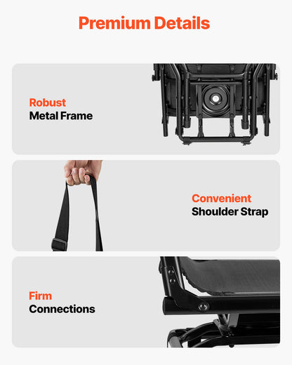 Hunting Chair, 360° Silent Swivel, Foldable Lightweight Portable Blind Chair, Heavy-Duty Steel Frame Ground Stool Seat, with Armrest, Adjustable Carry Strap, 300 Lbs Capacity for Fishing Camping