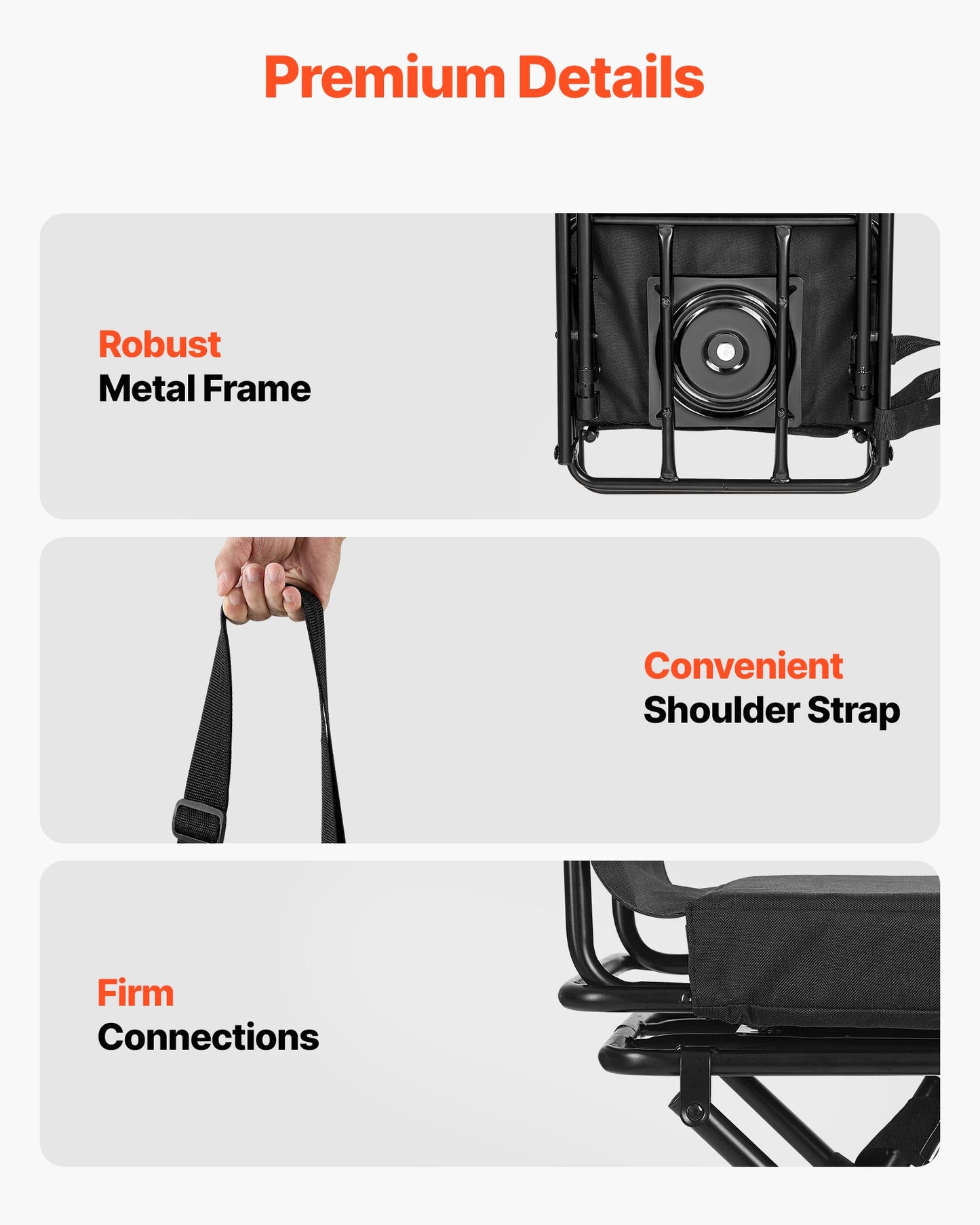 Hunting Chair, 360° Silent Swivel, Foldable Lightweight Portable Blind Chair, Heavy-Duty Steel Frame Ground Stool Seat, with Adjustable Shoulder Strap, 300 Lbs Capacity for Fishing, Camping