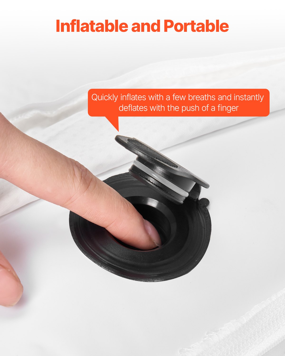 Bed Bumper for Toddlers, 52-inch Inflatable Bed Guard Rail with Safety Flap, 2-Pack Toddler Bedrail Bumpers with Non-Slip Bottom & Machine-Washable Cover for Twin, Full, Queen and King Beds