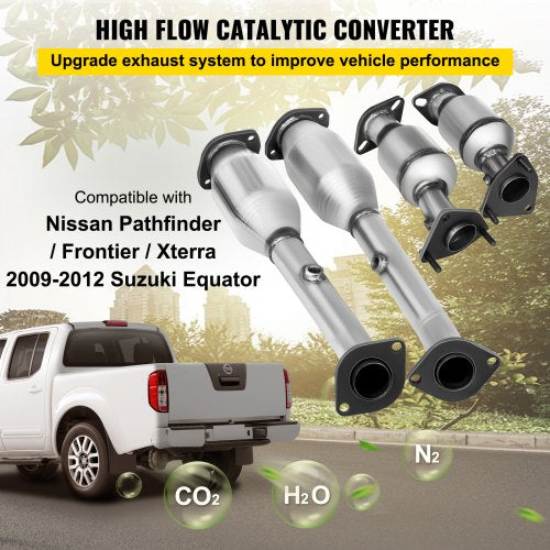 Avgasgrenrör 05-11 Nissan Frontier Avgasgrenrör Bultar Packningskombination 4.0L OEM-kvalitet högflödeskatalysator för 2005-2011 Nissan Frontier/Xterra/Pathfinder (EPA-kompatibel) |  EU