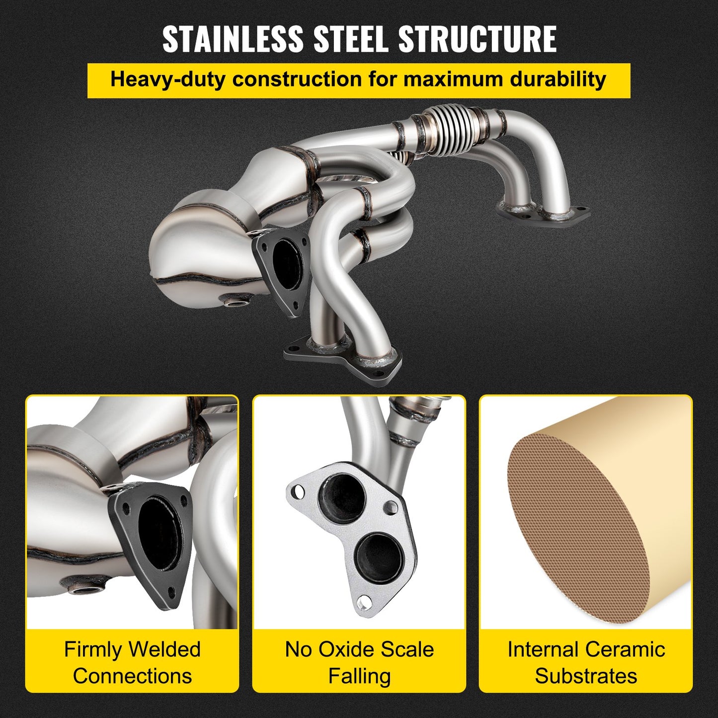 Avgasgrenrörspackning Avgasgrenrörsbultar för 06-10 Subaru Forester Impreza