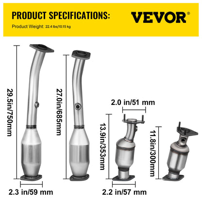 Exhaust Manifold 05-11 Nissan Frontier Exhaust Manifold Bolts Gasket Combination 4.0L OEM Quality High Flow Catalytic Converter for 2005-2011 Nissan Frontier/Xterra/Pathfinder(EPA Compliant)