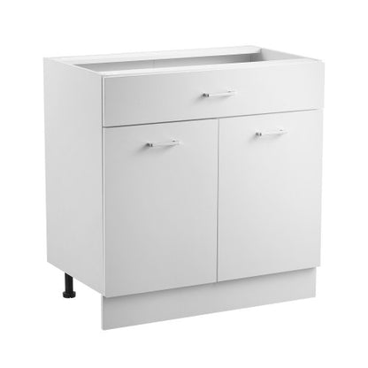 Shaker Unterschrank 86 cm B x 43 cm T x 81 cm H Montagefertig mit Schublade | EU
