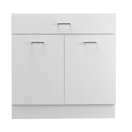 Shaker Unterschrank 86 cm B x 43 cm T x 81 cm H Montagefertig mit Schublade | EU