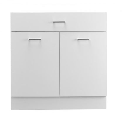 Shaker Unterschrank 86 cm B x 43 cm T x 81 cm H Montagefertig mit Schublade | EU