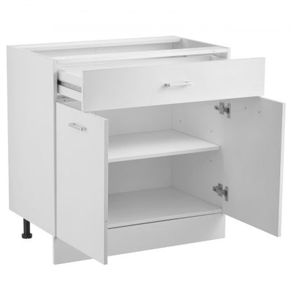 Shaker Unterschrank 86 cm B x 43 cm T x 81 cm H Montagefertig mit Schublade | EU