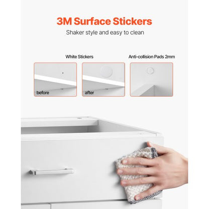 Shaker Unterschrank 61 cm B x 43 cm T x 81 cm H Montagefertig mit Schublade | EU