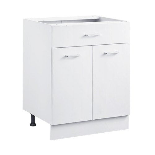 Shaker Unterschrank 61 cm B x 43 cm T x 81 cm H Montagefertig mit Schublade | EU
