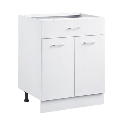 Shaker Unterschrank 61 cm B x 43 cm T x 81 cm H Montagefertig mit Schublade | EU