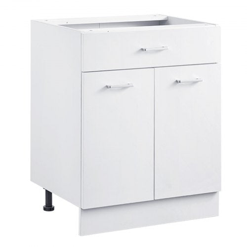 Shaker Unterschrank 61 cm B x 43 cm T x 81 cm H Montagefertig mit Schublade | EU