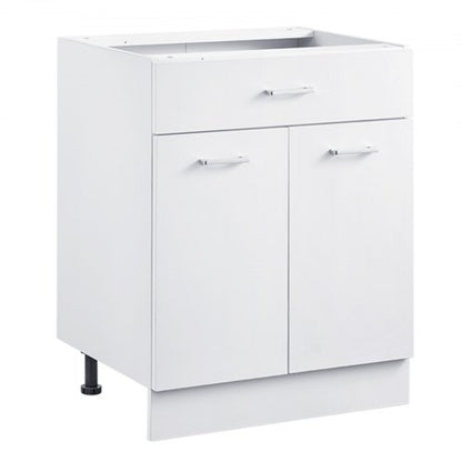 Shaker Unterschrank 61 cm B x 43 cm T x 81 cm H Montagefertig mit Schublade | EU