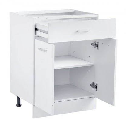 Shaker Unterschrank 61 cm B x 43 cm T x 81 cm H Montagefertig mit Schublade | EU