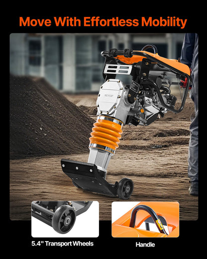 6.5 HP 196 cc Fuel Power Jumping jack Vibrating Stummer Sabotage Compactor