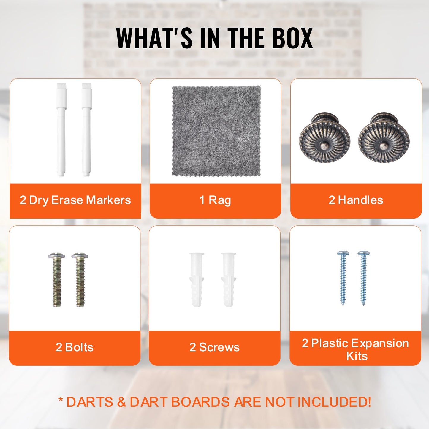 Dartboard-Kabinett aus Massivholz, offizielle Größe (Dartboard nicht im Lieferumfang enthalten)