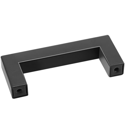 30er-Pack Schrankgriffe, 76 mm Mittenabstand, schmaler quadratischer Schubladengriff für Küchenschränke, Edelstahl, moderne Türgriffe für Küchenschränke, Badezimmer, Bar, Hardware, Mattschwarz