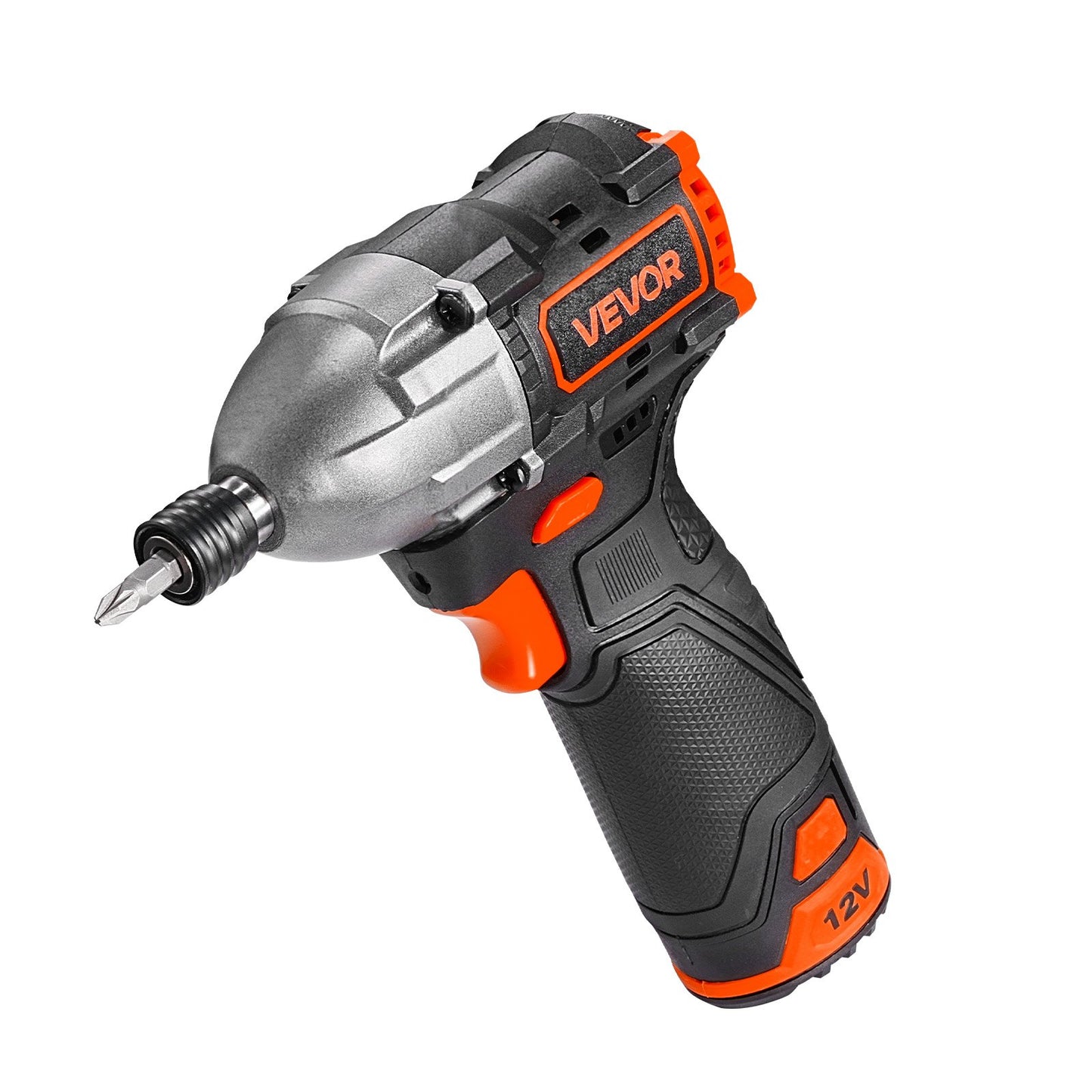Impact Driver, 1/4 Inch, 3000 RPM Max Speed, 12 V Brushless Motor, Electric Cordless Impact Driver Kit with Battery and Charger, 20 Bits, LED Work Light, for Furniture, Electrical, Home Repairs
