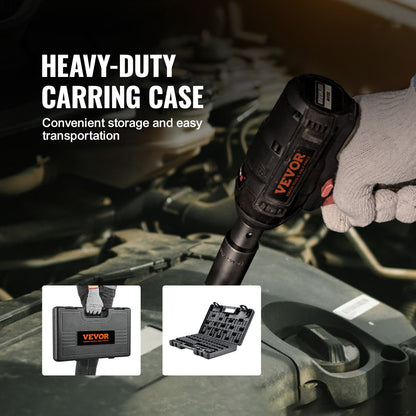 3/8" Drive Impact Socket Set, 48 Piece Socket Set SAE （5/16" -3/4"） & Metric （8-22mm）6 Point Cr-V Drive Extension Bar Universal Joint & Power Drill Adapter Includes Storage Case