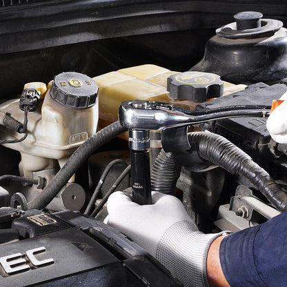 Impact Socket Set, 1/2" 26 Piece Impact Sockets, Deep Socket, 6-Point Sockets, 1/2 Inches Drive Socket Set Impact Metric 10mm - 36mm, Cr-V Rugged Construction, with a Storage Cage