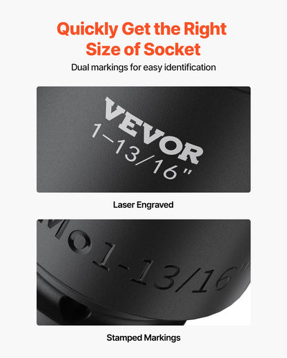Impact Socket Set 3/4 Inches 29 Piece Impact Sockets, 6-Point Sockets, Rugged Construction, CR-M0, 3/4 Inches Drive Socket Set Impact SAE 3/4 inch - 2-1/2 inch, with a Storage Cage