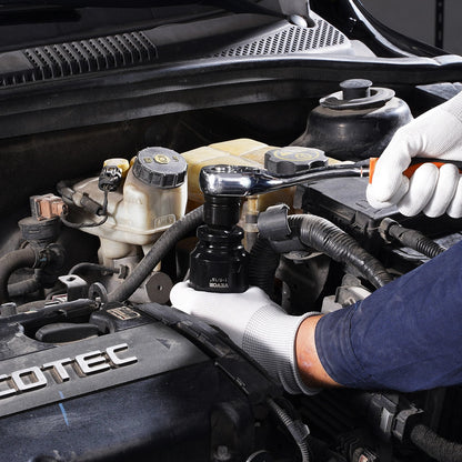 Impact Socket Set 3/4 Inches 29 Piece Impact Sockets, 6-Point Sockets, Rugged Construction, CR-M0, 3/4 Inches Drive Socket Set Impact SAE 3/4 inch - 2-1/2 inch, with a Storage Cage