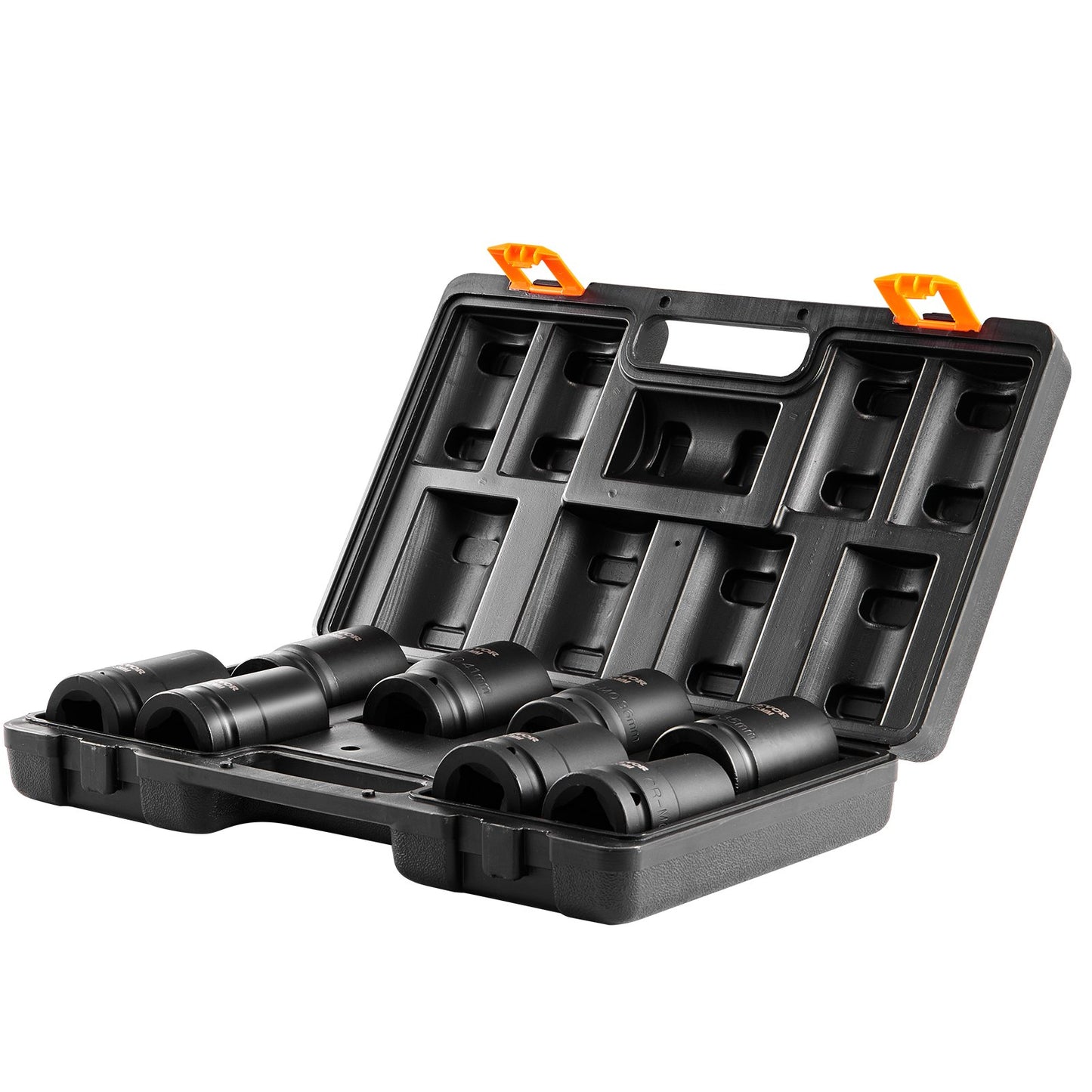 Schlagschrauber-Set, 8-teilig, 6-Punkt-Steckschlüssel, 1-Zoll-Antrieb, Ratschen-Werkzeugkoffer