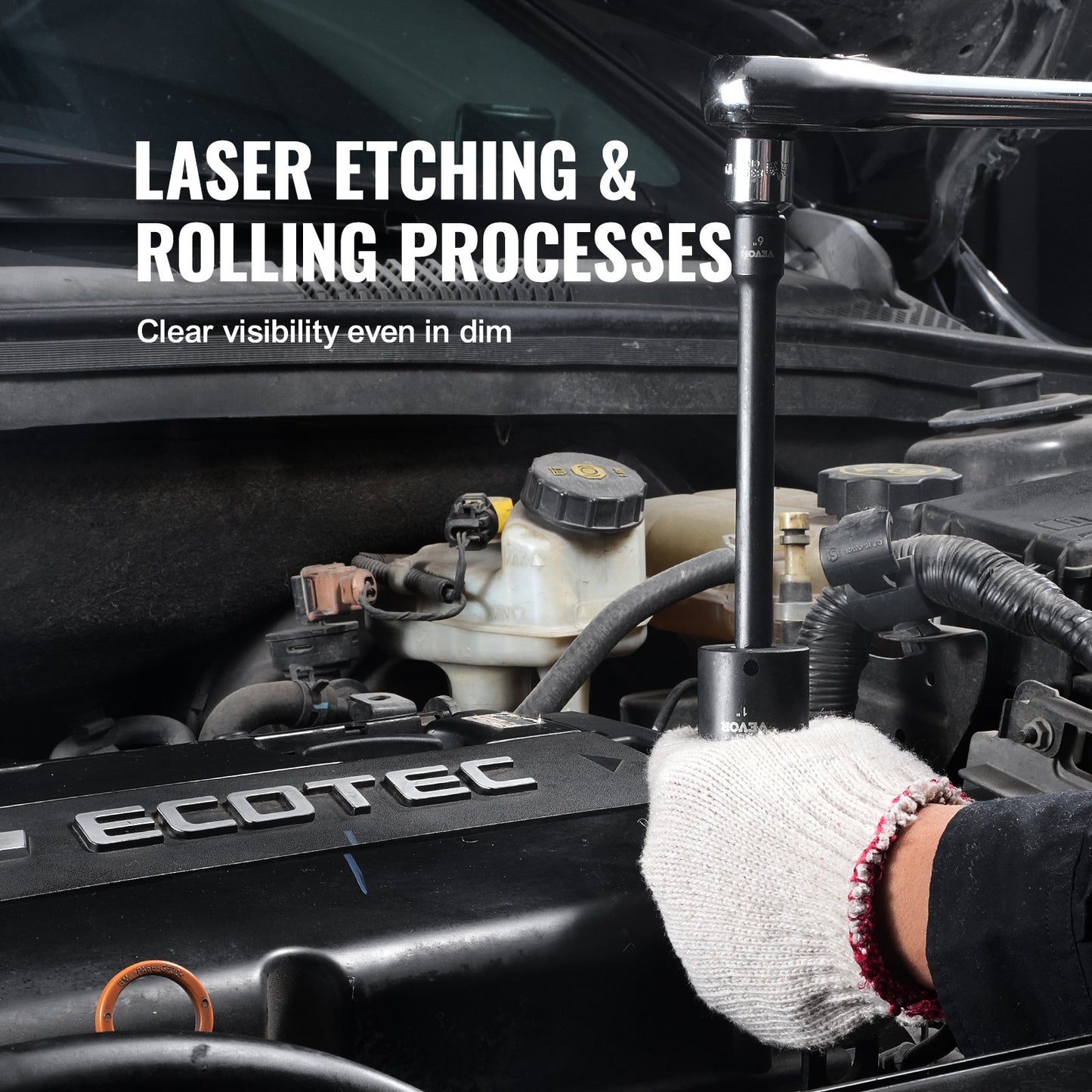 Impact Sockets Set 29st 6-Points 3/8in Drive Bit Ratchet Tool Kit Case