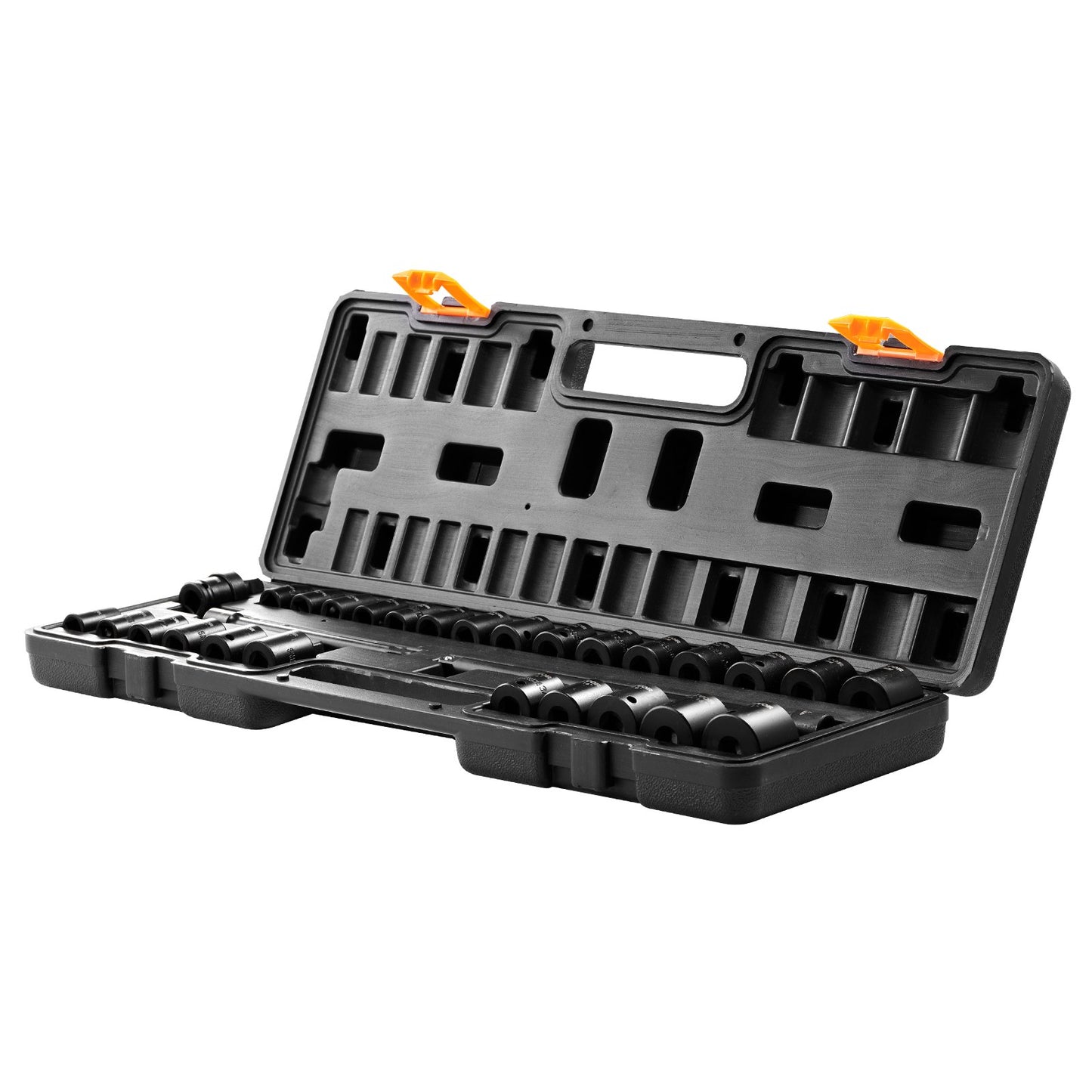 Impact Sockets Set 29st 6-Points 3/8in Drive Bit Ratchet Tool Kit Case