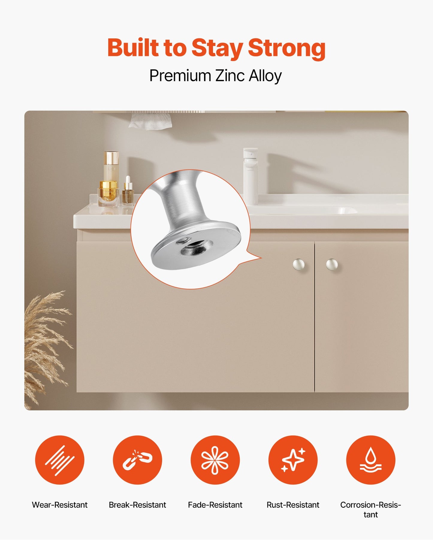 Cabinet Knobs, 25 Pack, 1.1 Inch Zinc Alloy Drawer Pulls & Door Handles, Mushroom Kitchen Dresser Solid Knobs, Cupboard Hardware with Screws for Bathroom Closet Cabinets Drawers, Nickel Color