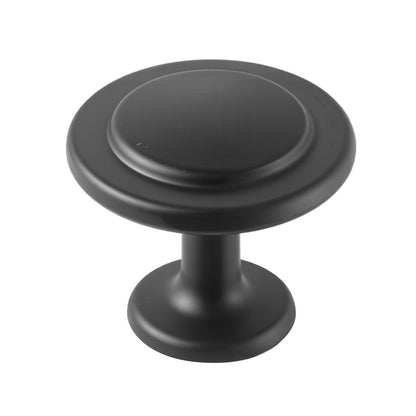 Cabinet Knobs, 30 Pack, 1.22 Inch Black Zinc Alloy Drawer Pulls & Door Handles, Mushroom Kitchen Solid Knobs Dresser Handles, Cupboard Hardware with Screws for Bathroom Closet Cabinets Drawers