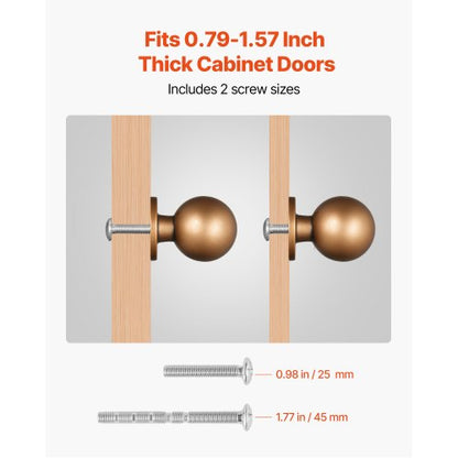Skåpknoppar, 12-pack, 25 mm lådhandtag i zinklegering, runda kökshandtag, massiva knoppar, skåpbeslag med skruvar för badrumsskåp, lådor, antikmässing |  EU