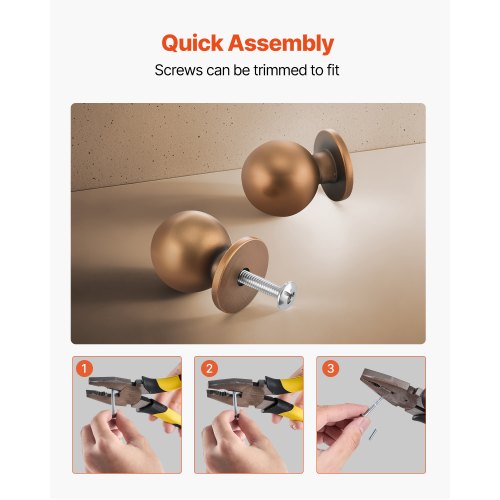 Skåpknoppar, 12-pack, 25 mm lådhandtag i zinklegering, runda kökshandtag, massiva knoppar, skåpbeslag med skruvar för badrumsskåp, lådor, antikmässing |  EU