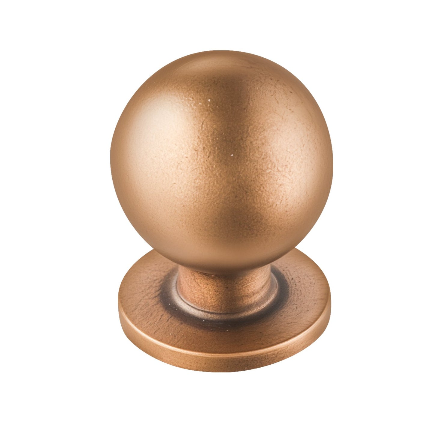 Cabinet Knobs, 12 Pack, 0.98 Inch Zinc Alloy Drawer Pulls Door Handles, Round Kitchen Dresser Solid Knobs Cupboard Hardware with Screws for Bathroom Closet Cabinets Drawers, Antique Brass Color