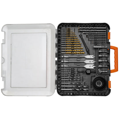 Borrbitssats 100 st skruvmejselbitssats med bärväska Multifunktion