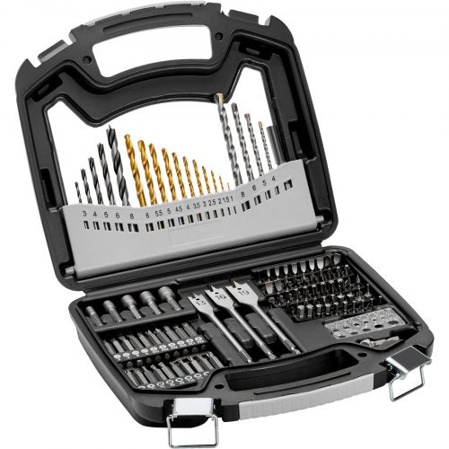 Drill Bit Set, 101 Pieces Drill and Driver Bit Set, Screwdriver Bit Set Suitable for Wood Metal Cement Drilling and Screw Driving, Drill Bit Sets Combo Kit Assorted in Organized Carrying Case