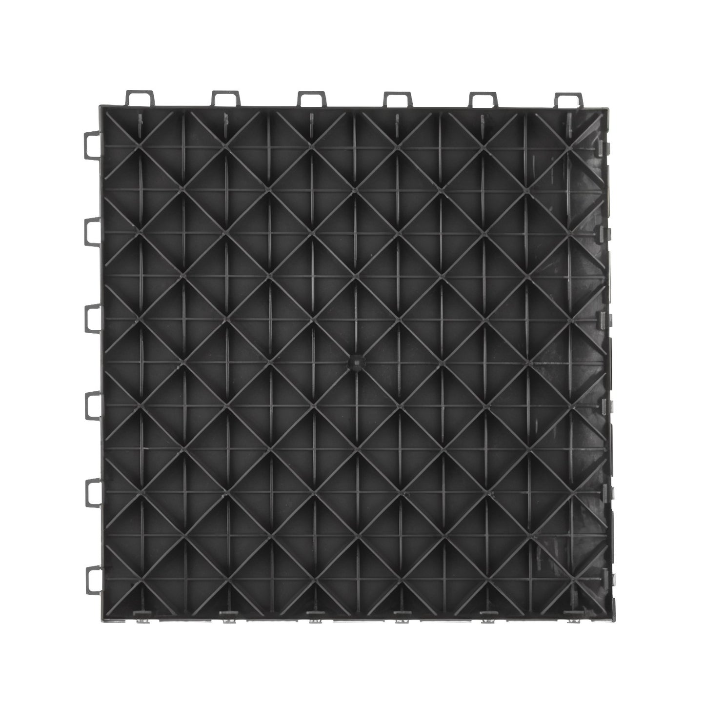 Garage Tiles Interlocking, 12 x 12 x 0.53 Inch 25-Pack Garage Floor Tiles, Non-Slip Double-Sided Textured Garage Flooring, for Garages, Basements, Repair Shops, Black