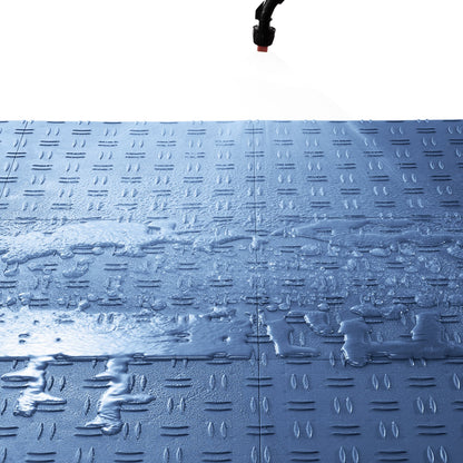 Garageplattor sammankopplade, 12 x 12 x 0,53 tum 25-pack garagegolvplattor, halkfria dubbelsidiga texturer för garagegolv, för garage, källare, reparationsverkstäder, blå