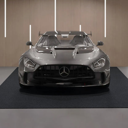 Waterproof Garage Floor Mat for Under Car, 914.4x1524 MM Compact Size Heavy Duty Containment Mat with Strong Grip, Protects Garage Floor from Water, Mud and Oil, for Garage, Greenhouse, Entryway