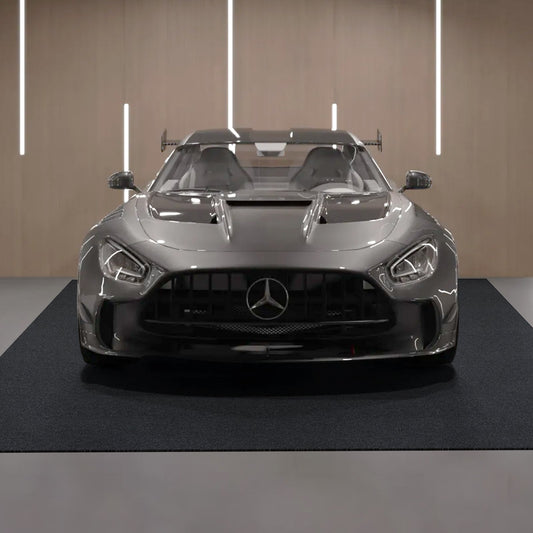 Garage Floor Mat, 2.68 x 6.7 M Waterproof Protection Against Water, Snow, Rain, Mud and Oil for Cars, Non-Slip, Heavy Duty Packing Mat with TPE Anti-Leak Backing &amp; Easy to Clean and Cuttable